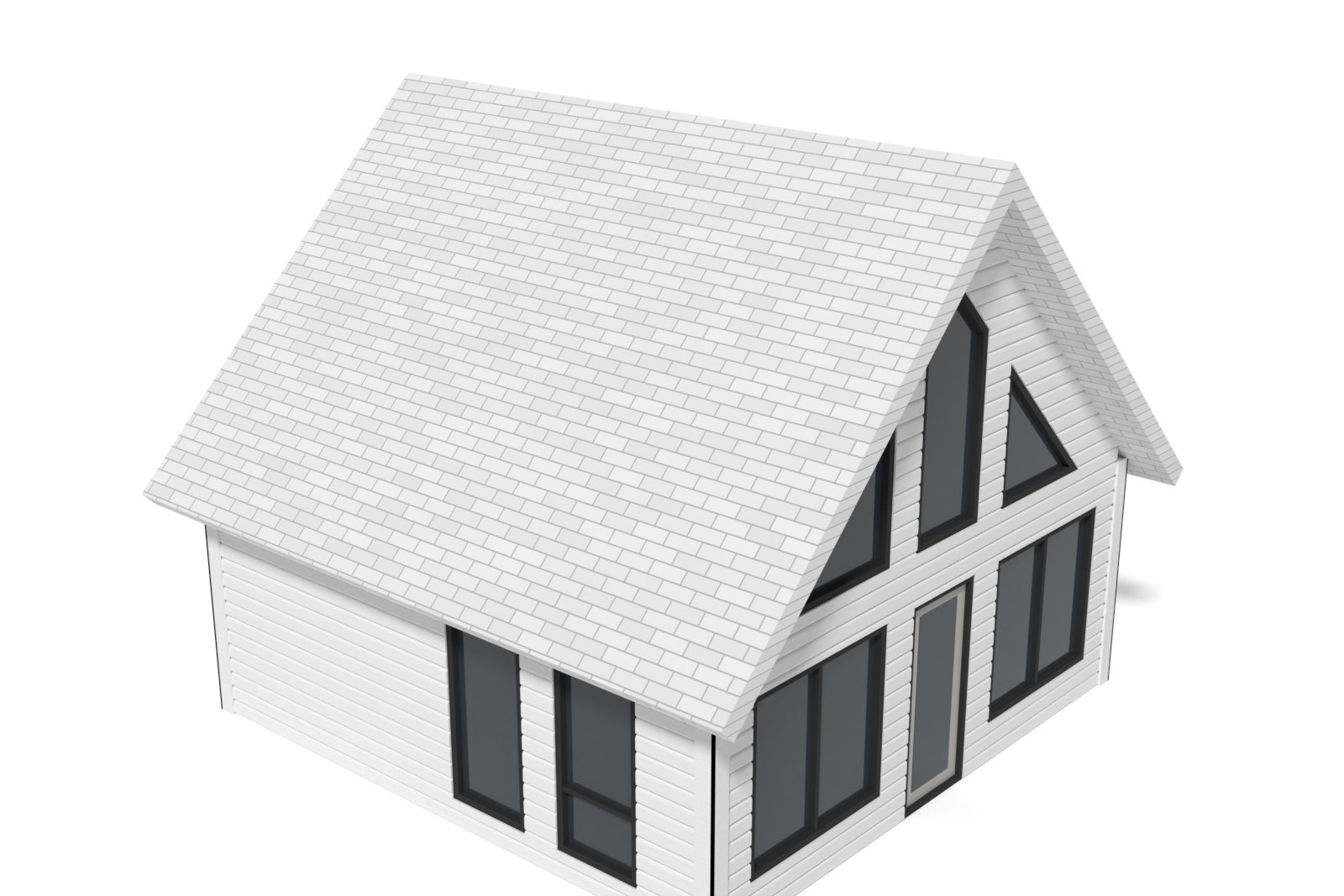 Little Twig 400 Cedar Log with Estate Gray roof, Cedar logs