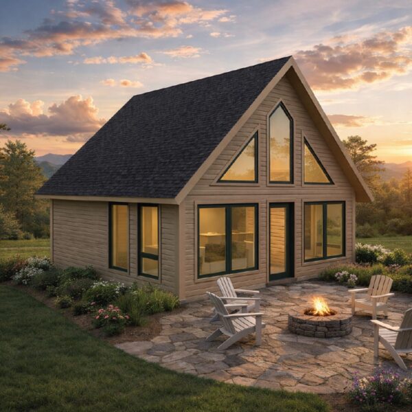 affordable 400 sf cedar log cabin home kit