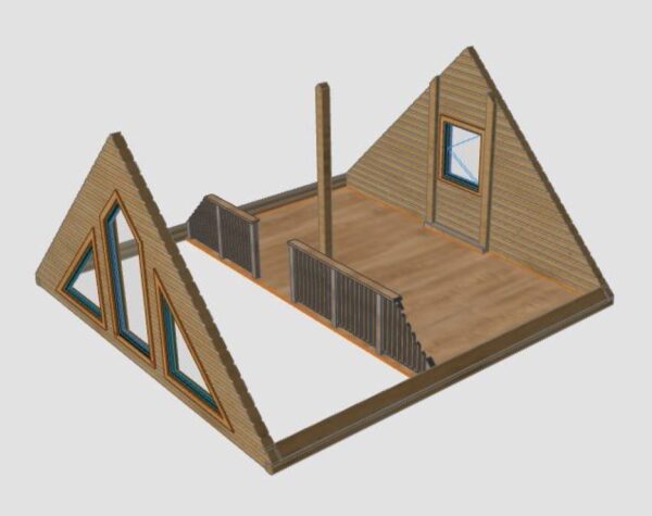 400 sf cedar log home kit